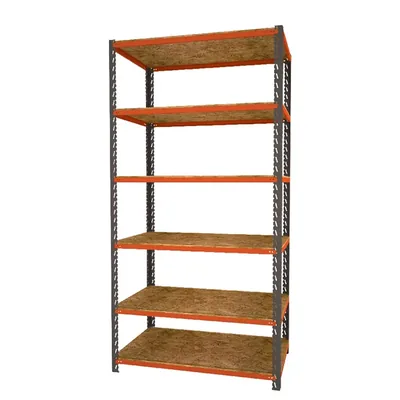 Estante monta carga com 6 prateleiras 600 x 1950mm capacidade 480kg - 40302 presto