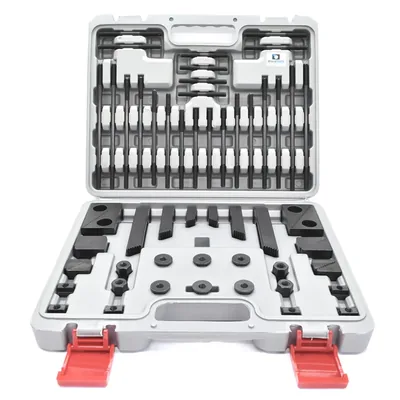 Kit de fixação com 58 peças para mesa com canal de 10,0mm fuso m08 - ck-08 daigo