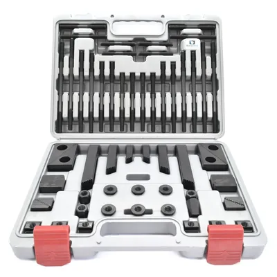 Kit de fixação com 58 peças para mesa com canal de 12,0mm fuso m10 - ck-10 daigo