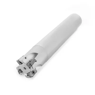 Fresa de topo ø 25 x 180mm 4 cortes haste ø 24,0mm para inserto lnmu 0303 - guran