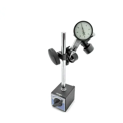 Base magnética 080kgf p/relógio haste fixa ø 12 x 178 - ø 10 x 150mm c/ajuste fino - 410d-328a daigo