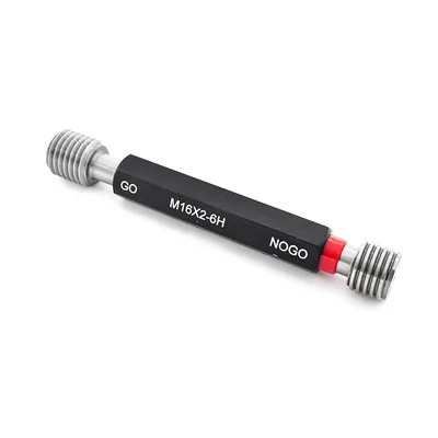Tampão calibrador de rosca passa e não passa m16,0 x 2,00 6h - tpnp m16,0x2,0 king tools