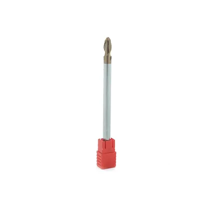 Fresa metal duro 55hrc esférica 2 cortes ø 06,0 - 100 - 12,0mm h06 altisin - dry cut