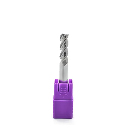 Fresa metal duro aluminium reta 3 cortes ø 08,0 - 060 - 24,0mm h08 - dry cut