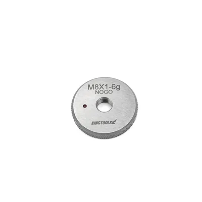 Anel calibrador de rosca não passa 6g m08,0 x 1,00 - anp m8-1,00 king tools