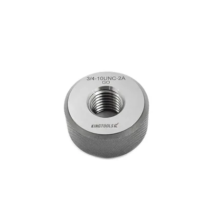 Anel calibrador de rosca passa 2a unc 3/4" x 10 tpi - ap 3/4-10 king tools
