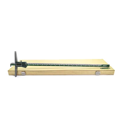 Paquímetro digital de profundidade com gancho 0 a 500 x 0,01mm com saída usb - 1142-500 insize