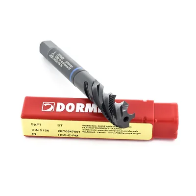 Macho máquina canal helicoidal hss-e g bsp 1/4" shark blue p/inox din5156 - e382 dormer
