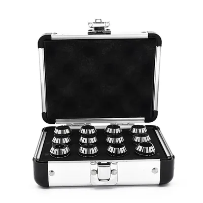 Jogo de pinças er-20 din6499 ø 2,0 a 13,0mm precisão 0,008mm com 12 pinças - er20-12pcs mawbra