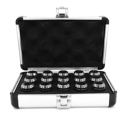 Jogo de pinças er-25 din6499 ø 2,0 a 16,0mm precisão 0,008mm com 15 pinças - er25-15pcs mawbra