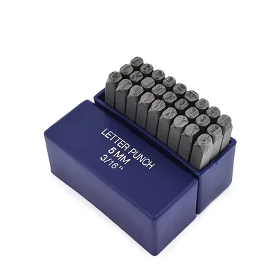 Jogo com 27 punções alfabéticos marcadores de peças de 5mm - jpa-0527 daigo
