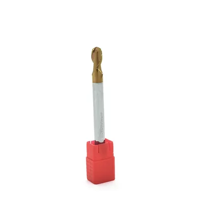 Fresa metal duro 55hrc esférica 2 cortes ø 10,0 - 100 - 20,0mm h10 altisin - dry cut