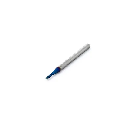 Fresa metal duro 65hrc reta 4 cortes ø 01,0 - 050 - 03,0mm h04 naco blue - dry cut