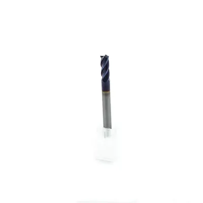 Fresa metal duro 65hrc reta 4 cortes ø 05,0 - 050 - 13,0mm h05 naco blue - dry cut