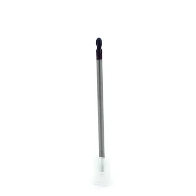 Fresa metal duro 65hrc esférica 2 cortes ø 04,0 - 100 - 08,0mm h04 naco blue - dry cut