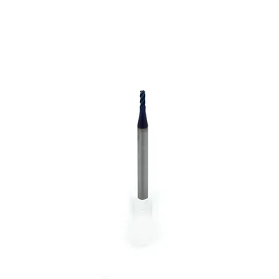 Fresa metal duro 65hrc toroidal 4 cortes ø 02,0 - r0,5 - 050 - 06,0mm h04 naco blue - dry cut