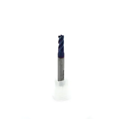 Fresa metal duro 65hrc toroidal 4 cortes ø 05,0 - r0,5 - 050 - 13,0mm h05 naco blue - dry cut