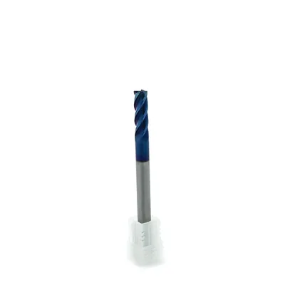 Fresa metal duro 65hrc toroidal 4 cortes ø 06,0 - r0,5 - 075 - 20,0mm h06 naco blue - dry cut
