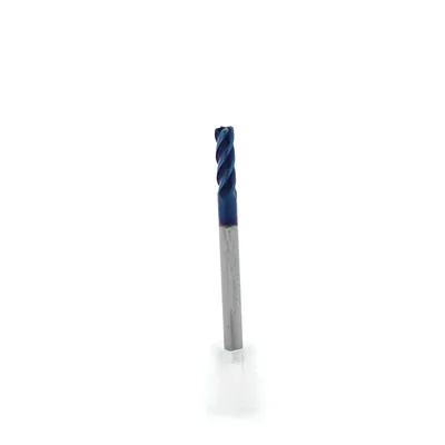 Fresa metal duro 65hrc toroidal 4 cortes ø 06,0 - r1,0 - 075 - 20,0mm h06 naco blue - dry cut