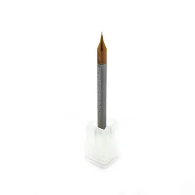 Micro fresa metal duro 55hrc esférica 2 cortes ø 0,2 - 050 - 0,4mm - h04 curta altisin - dry cut