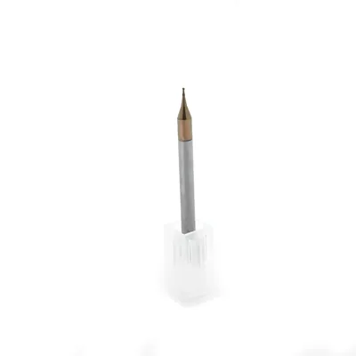 Micro fresa metal duro 55hrc esférica 2 cortes ø 0,7 - 050 - 1,4mm - h04 curta altisin - dry cut