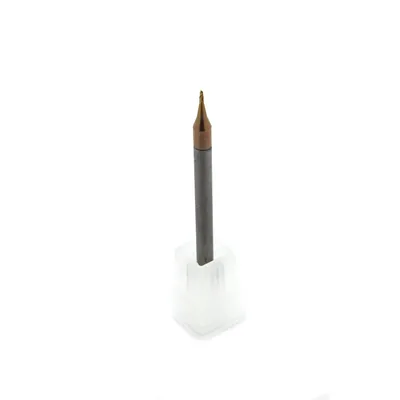 Micro fresa metal duro 55hrc esférica 2 cortes ø 0,9 - 050 - 1,8mm - h04 curta altisin - dry cut