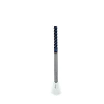 Fresa metal duro 65hrc reta 4 cortes ø 05,0 - 100 - 30,0mm h05 naco blue - dry cut