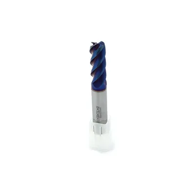 Fresa metal duro 65hrc toroidal 4 cortes ø 12,0 - r1,0 - 075 - 30,0mm h12 naco blue - dry cut