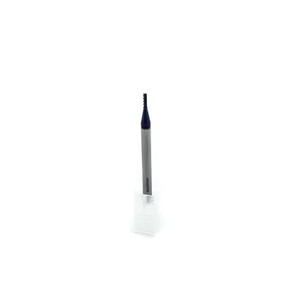 Fresa metal duro 65hrc reta 4 cortes ø 01,5 - 050 - 05,0mm h04 naco blue - dry cut