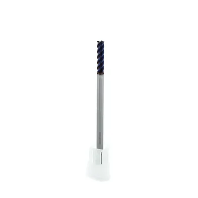 Fresa metal duro 65hrc reta 4 cortes ø 04,0 - 075 - 16,0mm h04 naco blue - dry cut