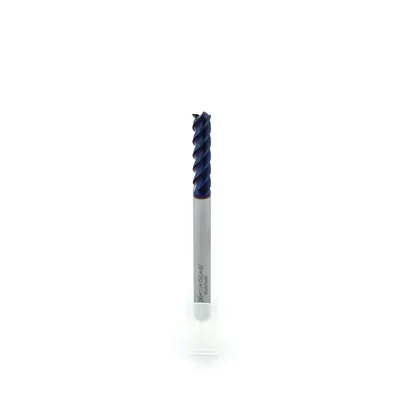Fresa metal duro 65hrc reta 4 cortes ø 06,0 - 075 - 25,0mm h06 naco blue - dry cut