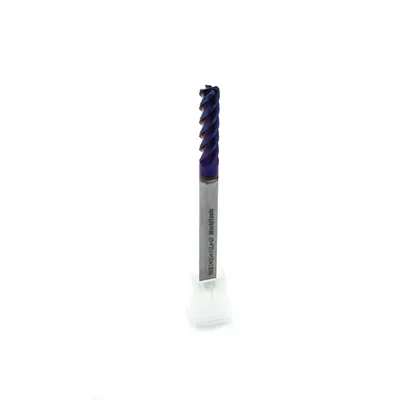 Fresa metal duro 65hrc toroidal 4 cortes ø 06,0 - r1,0 - 075 - 25,0mm h06 naco blue - dry cut