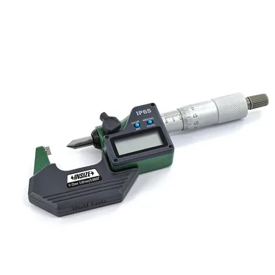 Micrômetro digital 0 a 025 x 0,001mm milesimal para terminais elétricos - 3566-25ba insize