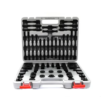 Kit de fixação com 58 peças para mesa com canal de 16,0mm fuso m12 - ck-12b daigo