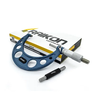 Micrômetro universal 075 a 100 x 0,01mm arco leve - 201r-100 raikon