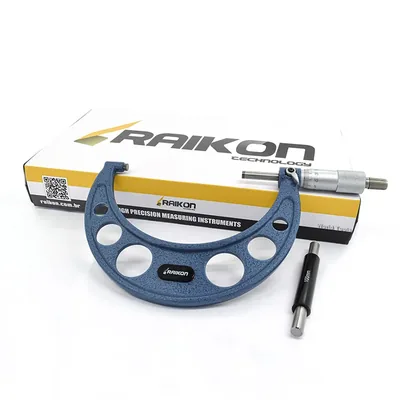 Micrômetro universal 100 a 125 x 0,01mm arco leve - 201r-125 raikon
