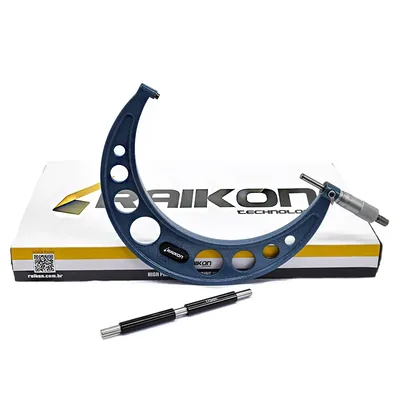 Micrômetro universal 175 a 200 x 0,01mm arco leve - 201r-200 raikon
