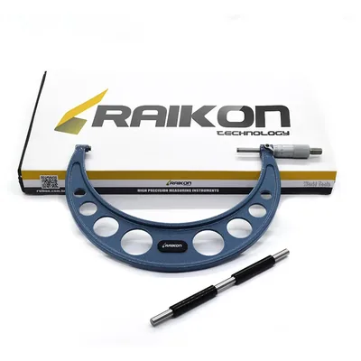 Micrômetro universal 200 a 225 x 0,01mm arco leve - 201r-225 raikon