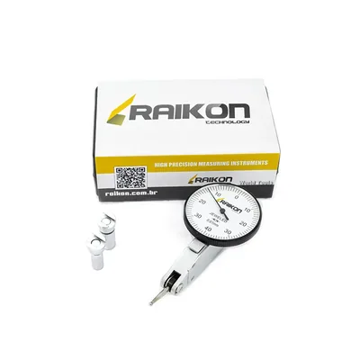 Relógio apalpador 0 a 0,8 x 0,01mm com mostrador de 37,5mm - 320r-3708 raikon