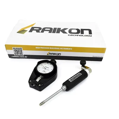 Comparador de diâmetro interno com relógio 006 a 010 x 0,01mm - súbito 330r-010 raikon