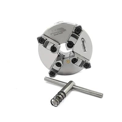 Placa de torno 4 castanhas reversíveis ø 160mm com furação traseira - k-12160a mawbra