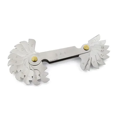 Calibre de rosca unificada 55 graus com 22 peças 4 a 48tpi - 520r-22 raikon