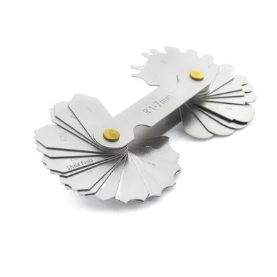 Calibre de raios côncavos e convexos com 34 peças 01,0 a 07,0mm - 515r-07 raikon