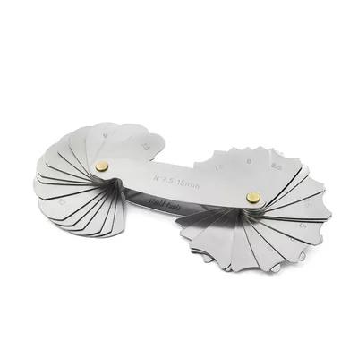 Calibre de raios côncavos e convexos com 32 peças 07,5 a 15,0mm - 515r-15 raikon