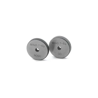 Conjunto de anel calibrador de rosca passa e não passa m04,0 x 0,70mm 6g - 502r-m040 raikon