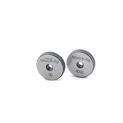 Conjunto de anel calibrador de rosca passa e não passa m05,0 x 0,80mm 6g - 502r-m050 raikon