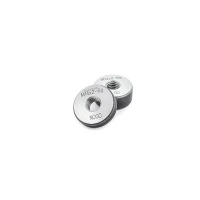 Conjunto de anel calibrador de rosca passa e não passa m14,0 x 2,00mm 6g - 502r-m140 raikon