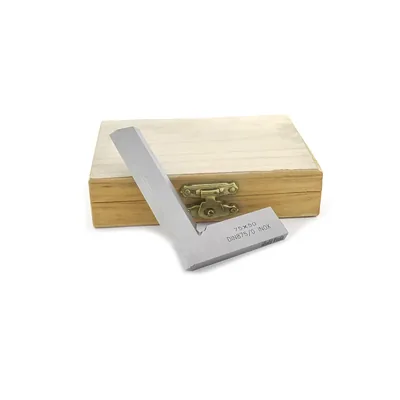 Esquadro de luz aço inoxidável 075 x 050mm classe 0 din875 - 430r-075 raikon