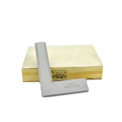 Esquadro de luz aço inoxidável 100 x 070mm classe 0 din875 - 430r-100 raikon