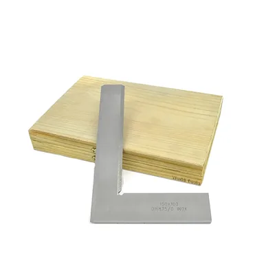 Esquadro de luz aço inoxidável 150 x 100mm classe 0 din875 - 430r-150 raikon